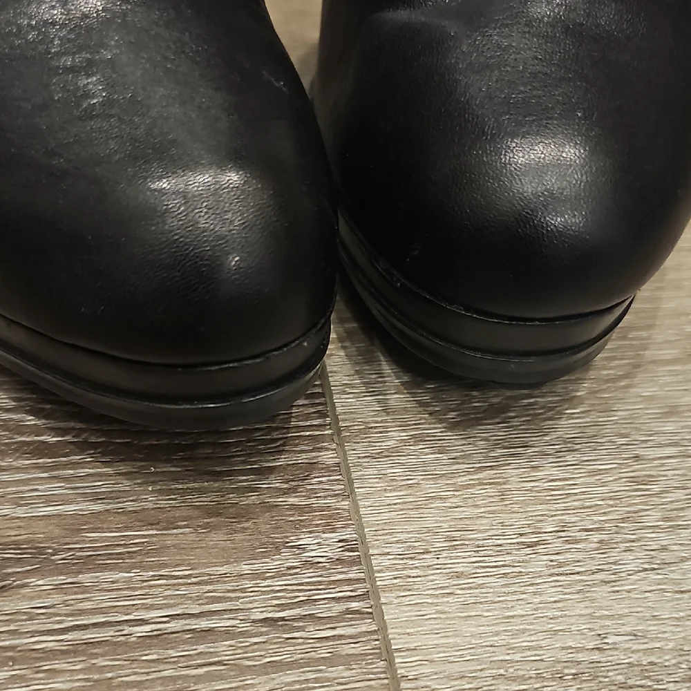 [Like New] MICHAEL KORS Black Leather Stiletto Heeled Boots Sz 10